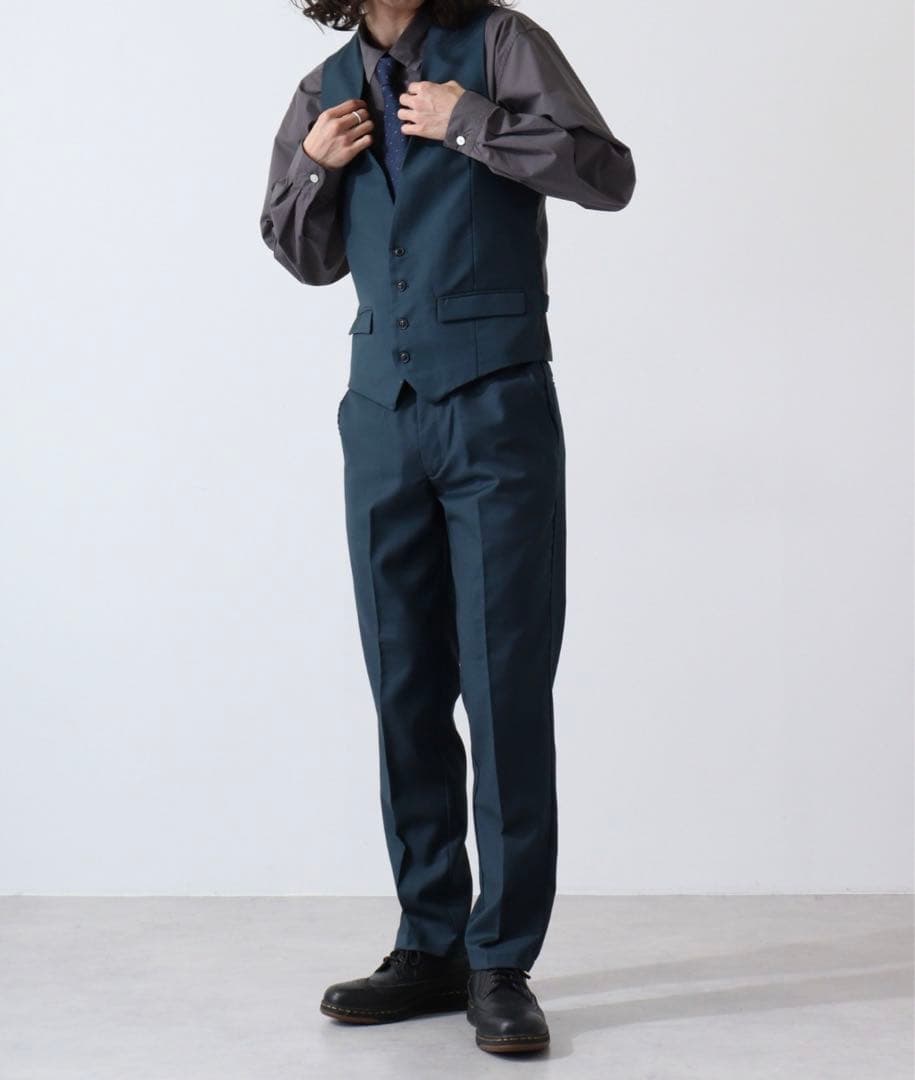 ダークグリーンタキシード/スリーピース/結婚式・二次会・前撮りなど