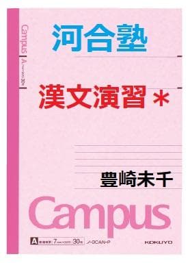 【河合塾】『漢文演習＊　豊崎未千先生　第1講授業ノート』　+α　　駿台代ゼミ東進