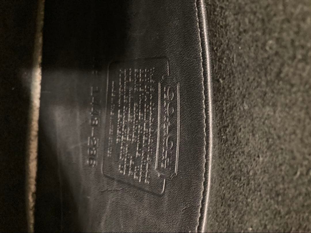 COACH オールドコーチ ショルダーバッグ　レザー　黒　ターンロック USA