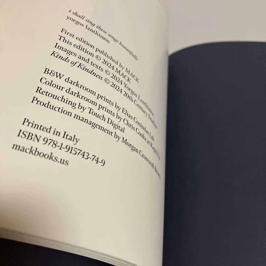 憐れみの3章　写真集　ヨルゴス・ランティモス