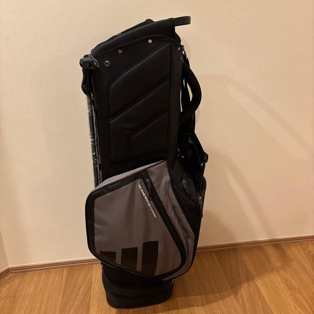 アディダス キャディバッグ 軽量スタンドバッグ 新品未使用　チャコール/ブラック