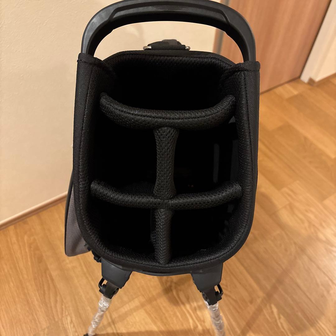 アディダス キャディバッグ 軽量スタンドバッグ 新品未使用　チャコール/ブラック