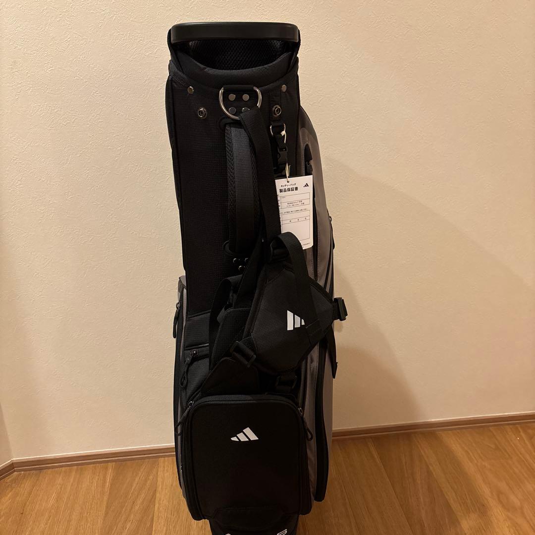 アディダス キャディバッグ 軽量スタンドバッグ 新品未使用　チャコール/ブラック