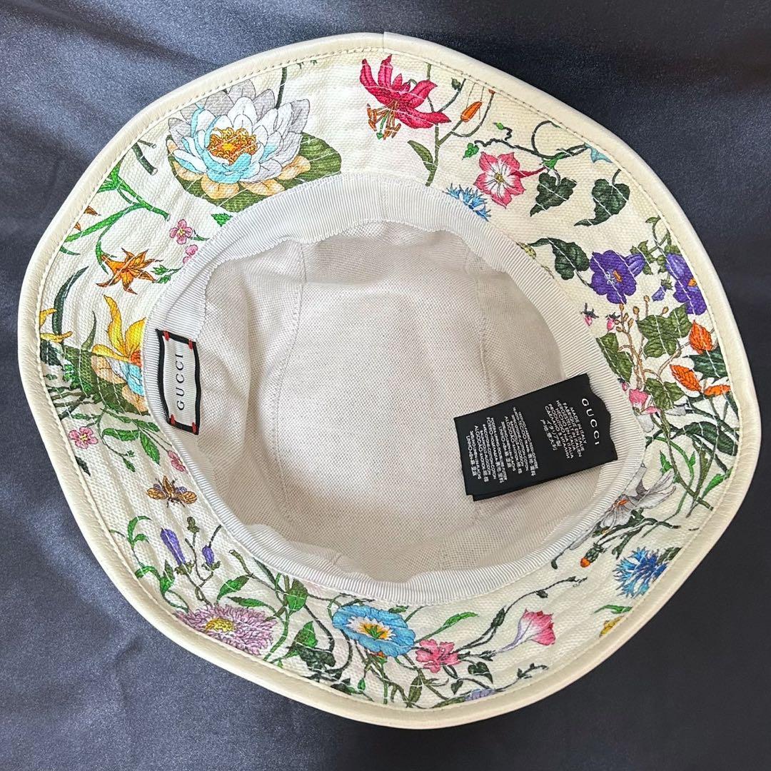 GUCCI グッチ ハット 花柄 フローラ GG金具 ロゴ