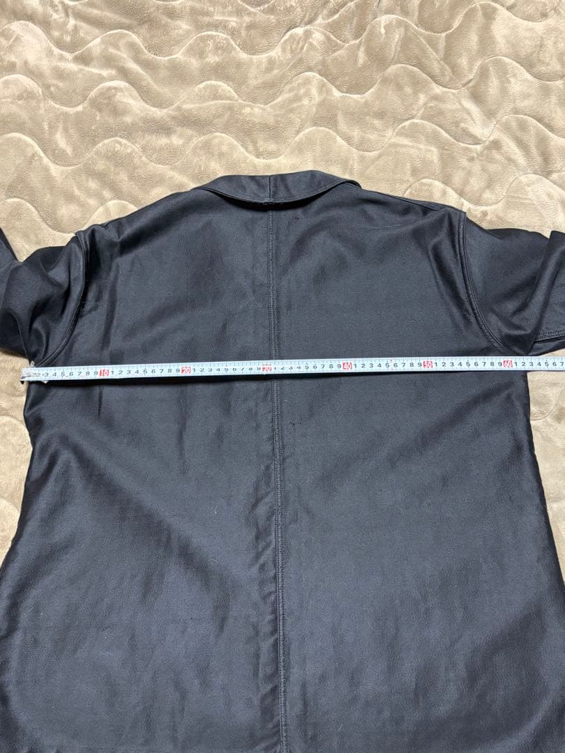 ブラックモールスキンジャケット フレンチヴィンテージ ユーロヴィンテージ