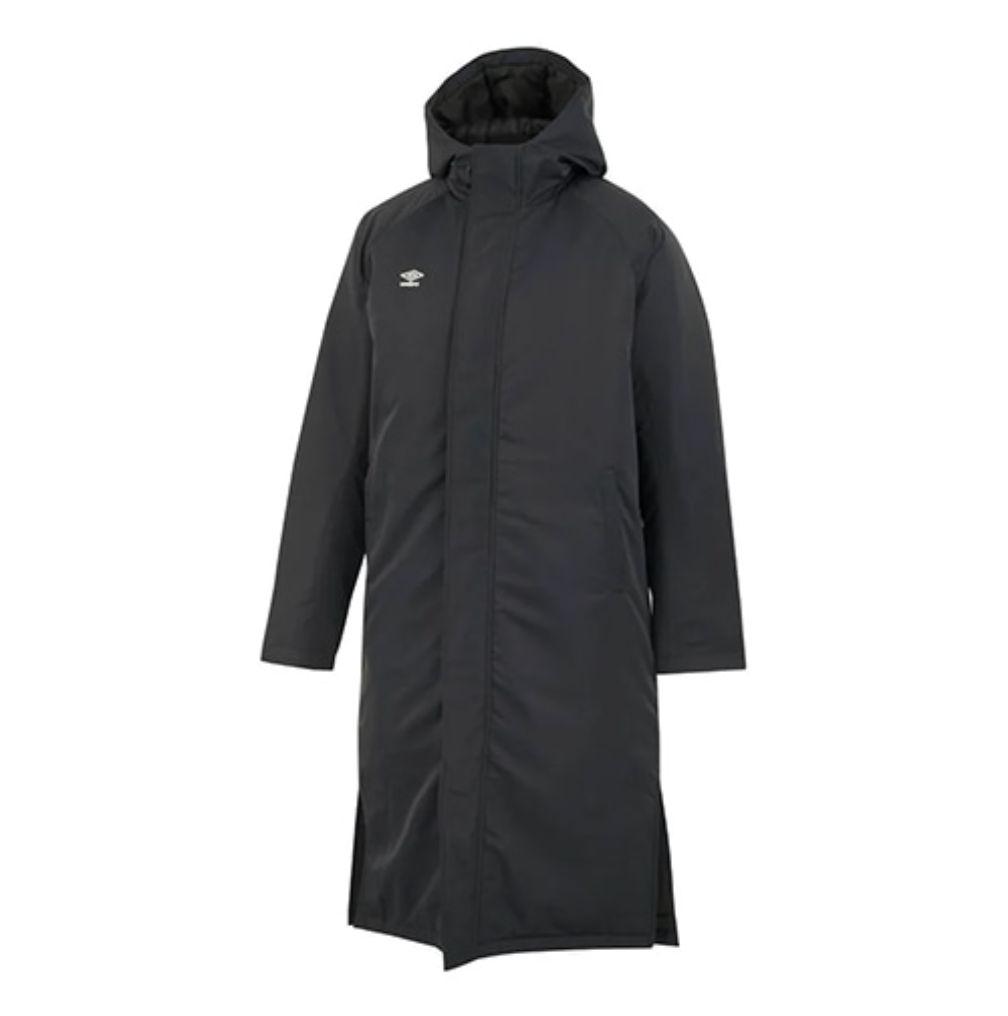 アンブロ umbro M JASPO 中綿ロングコートコート M 黒 新品