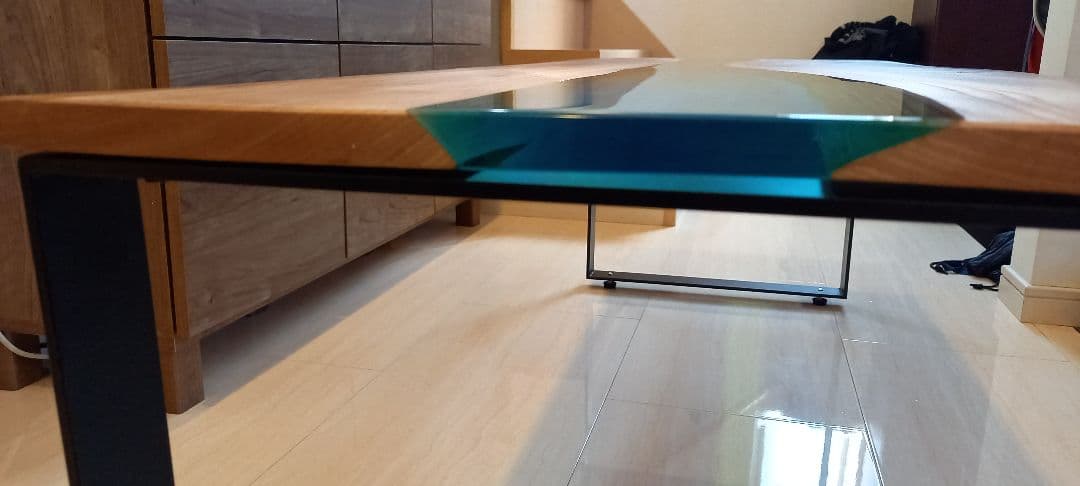 リバーテーブル　レジンテーブル　ローテーブル　センターテーブル　コーヒーテーブル