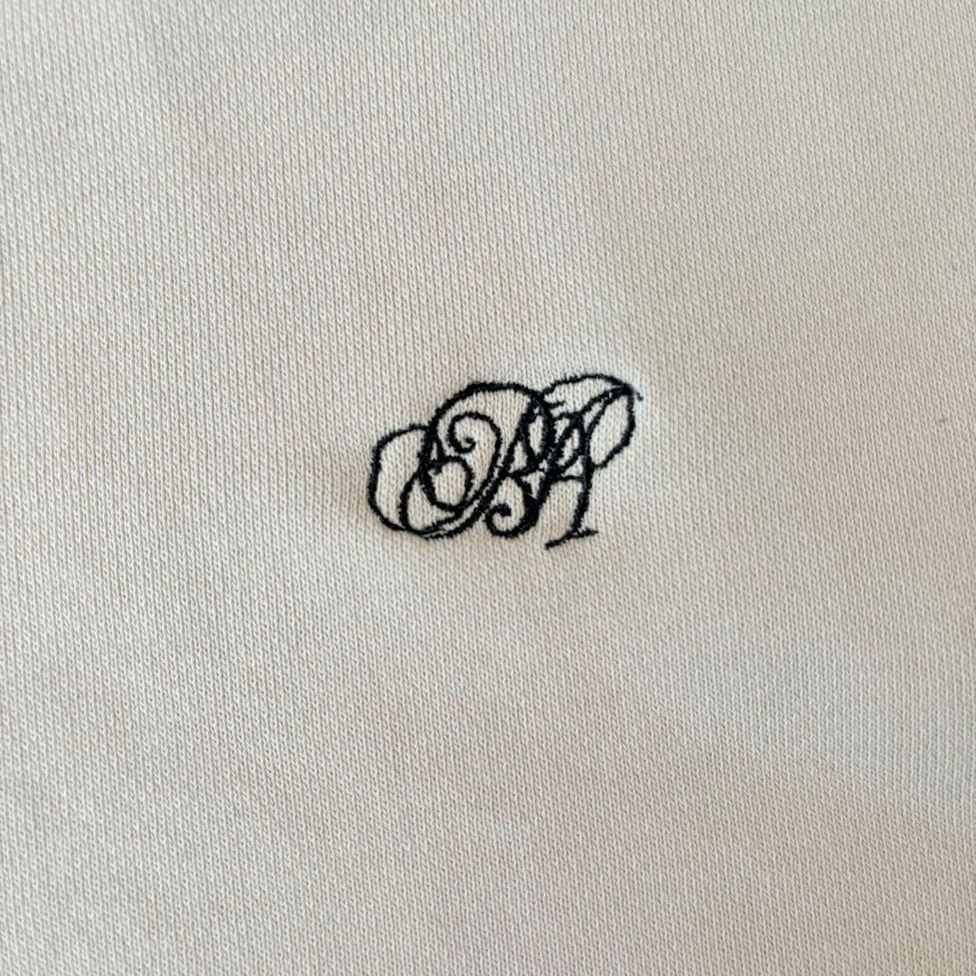 《ビアズリー》24AW BA刺繍入りドルマントレーナー　サイドジップ