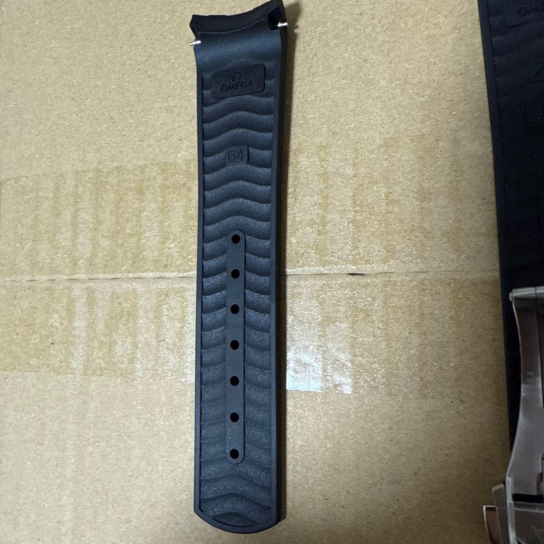 オメガ 純正 シーマスター ダイバー300M ラバーストラップ 黒 20mm
