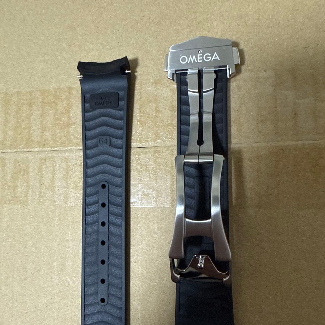 オメガ 純正 シーマスター ダイバー300M ラバーストラップ 黒 20mm