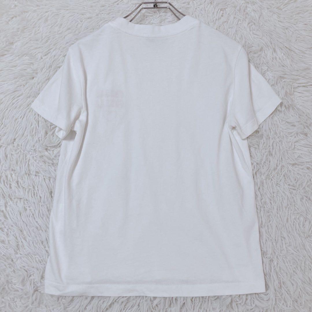 ミュウミュウ　半袖Tシャツ　トップス　カットソー　ロゴ　イタリア製　ハート　S