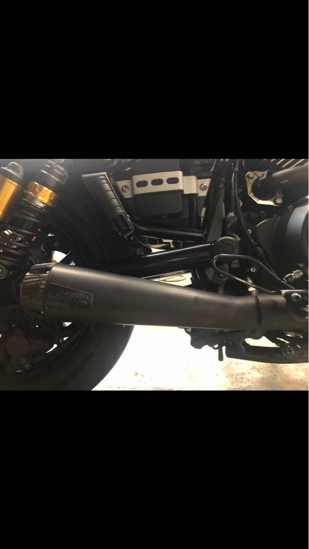 mヤマハBOLTフルエキゾーストマフラーブラックTBRCOMPーS