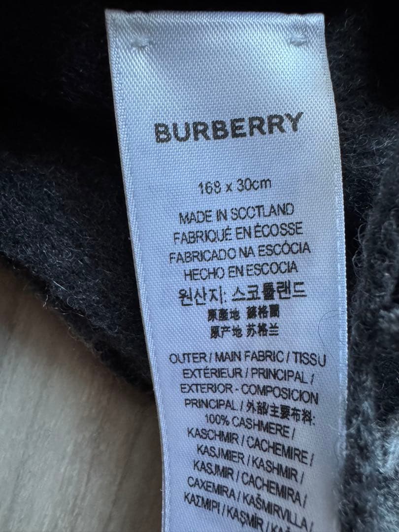 BURBERRY LONDON バーバーリーロンドン　カシミヤ　マフラー　美品