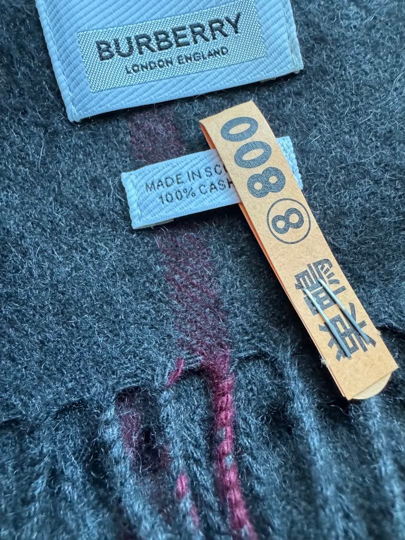 BURBERRY LONDON バーバーリーロンドン　カシミヤ　マフラー　美品