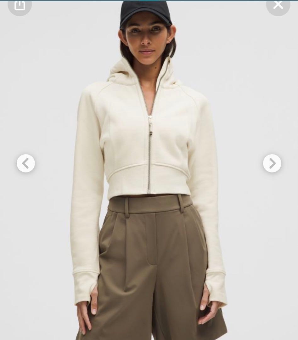 ルルレモン Scuba フルジップクロップフーディ