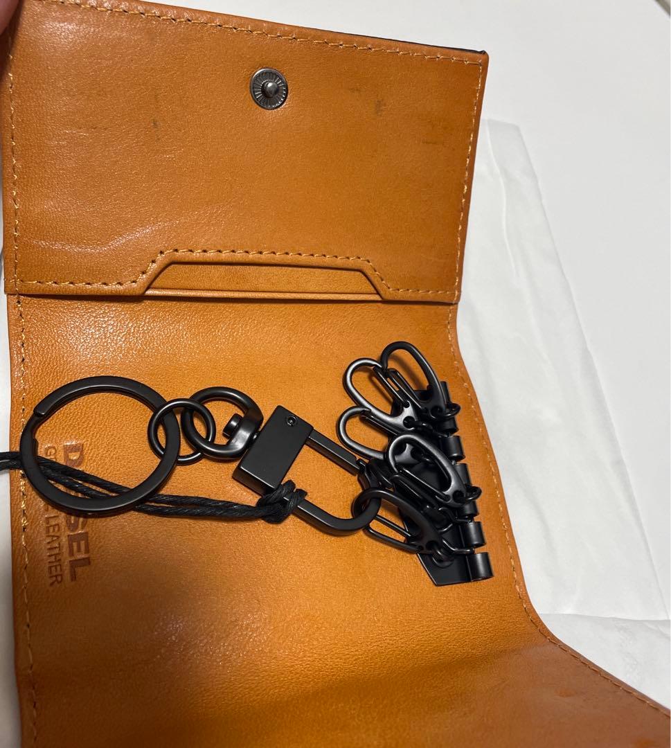 【新品/未使用/タグ付】DIESEL ディーゼル　レザー キーケースリング