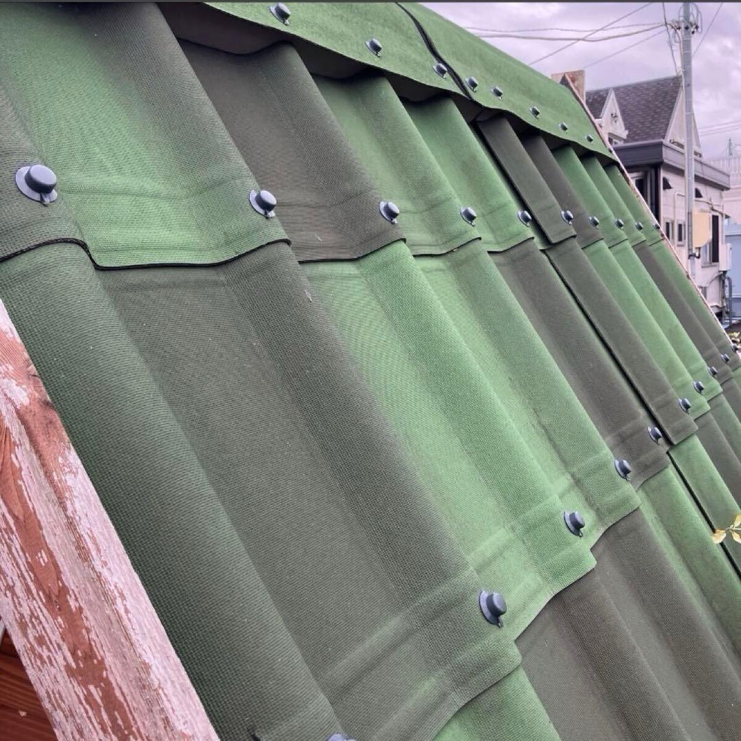 は*ん様 木製屋外小屋 緑と茶色　直接引き取り限定