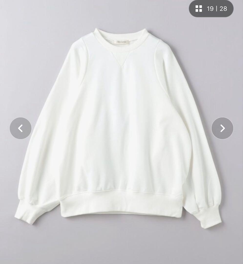 未使用タグ付【AEWEN MATOPH】　コットン スウェット プルオーバー　白