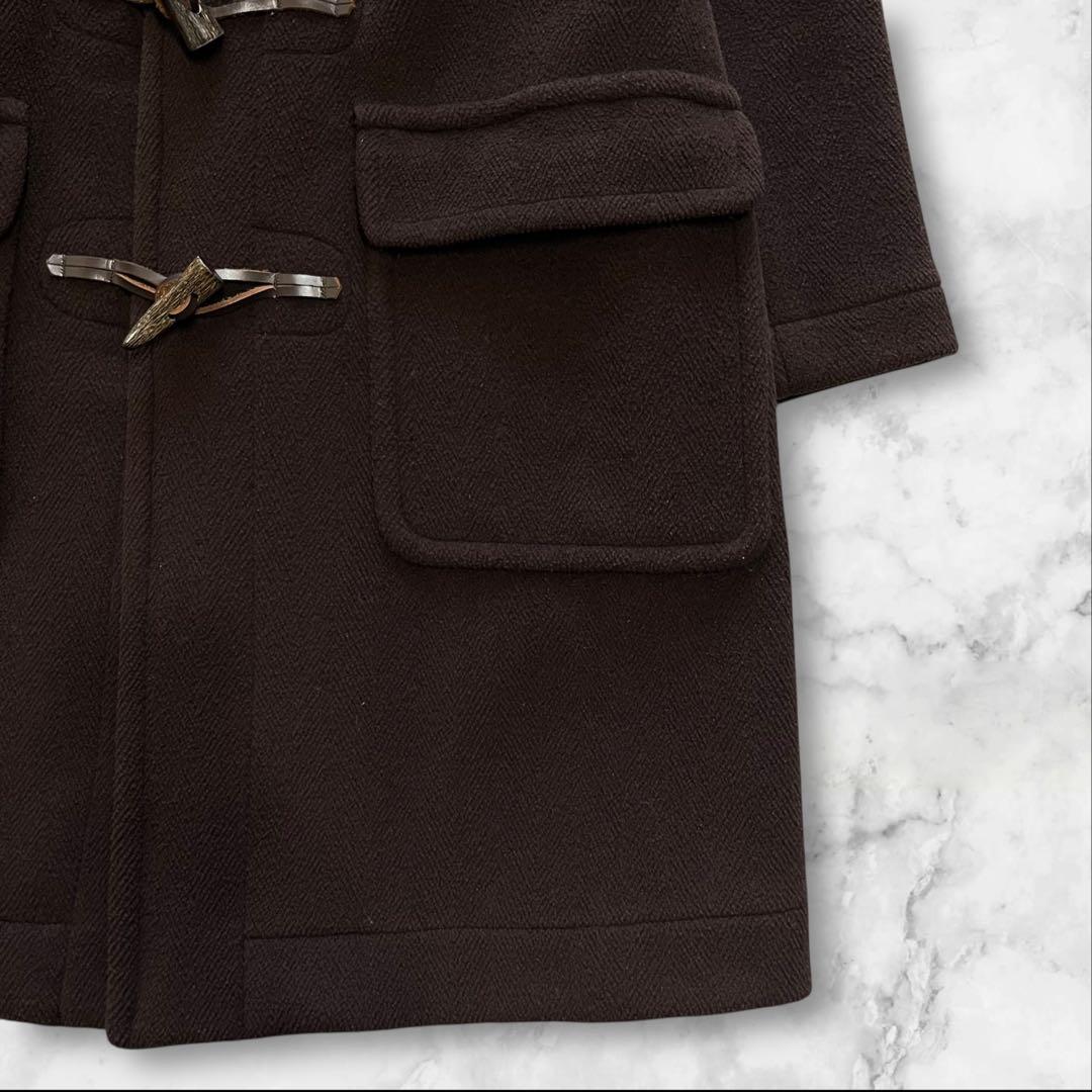 美品 インバーディア ダッフルコート 36 ブラウン ヘリンボーン マラリウス