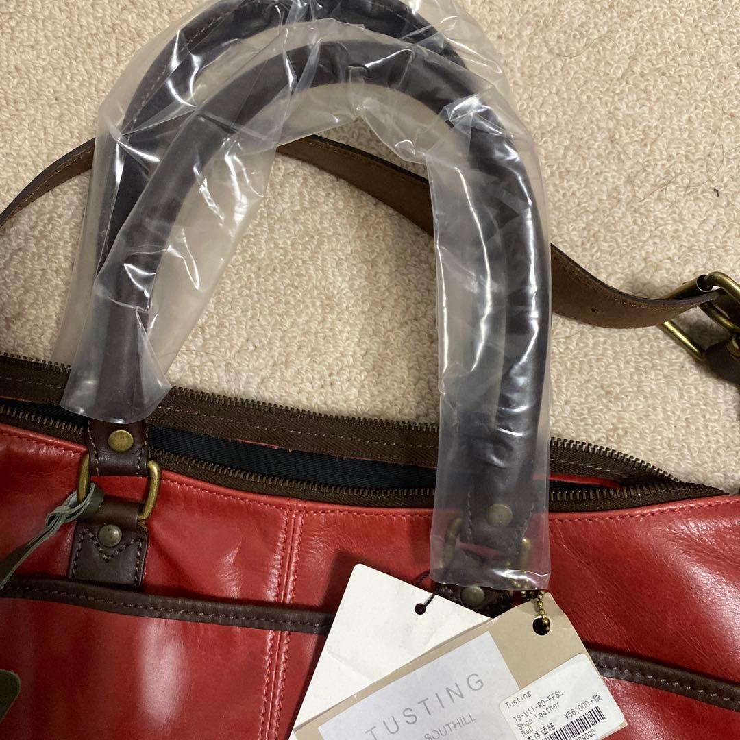 定番TUSTING SOUTHHILL レッド バッグ　未使用保管品