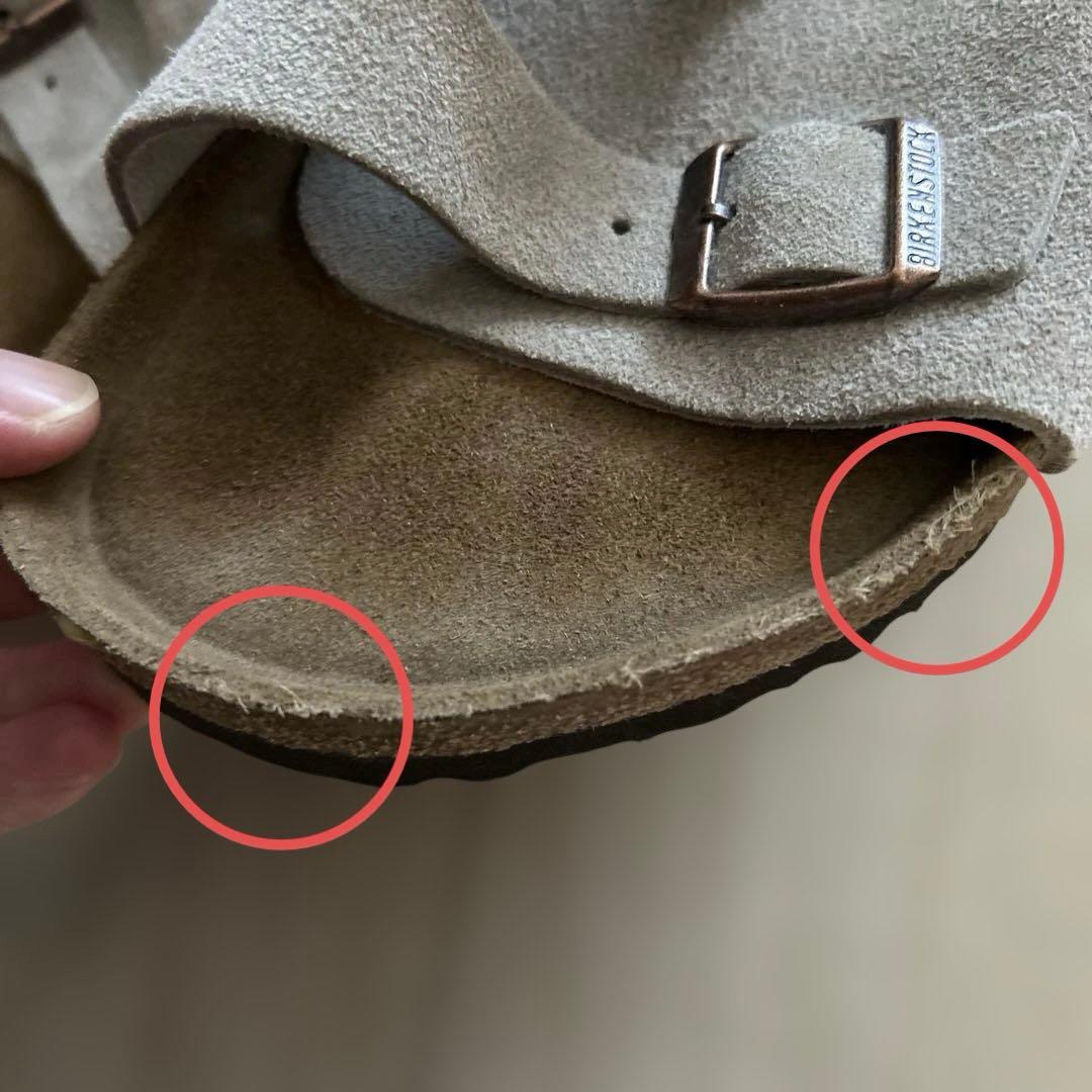 BIRKENSTOCK ベージュ スエード サンダル