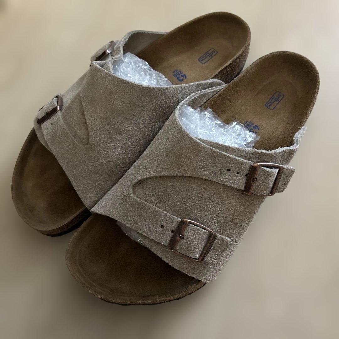 BIRKENSTOCK ベージュ スエード サンダル