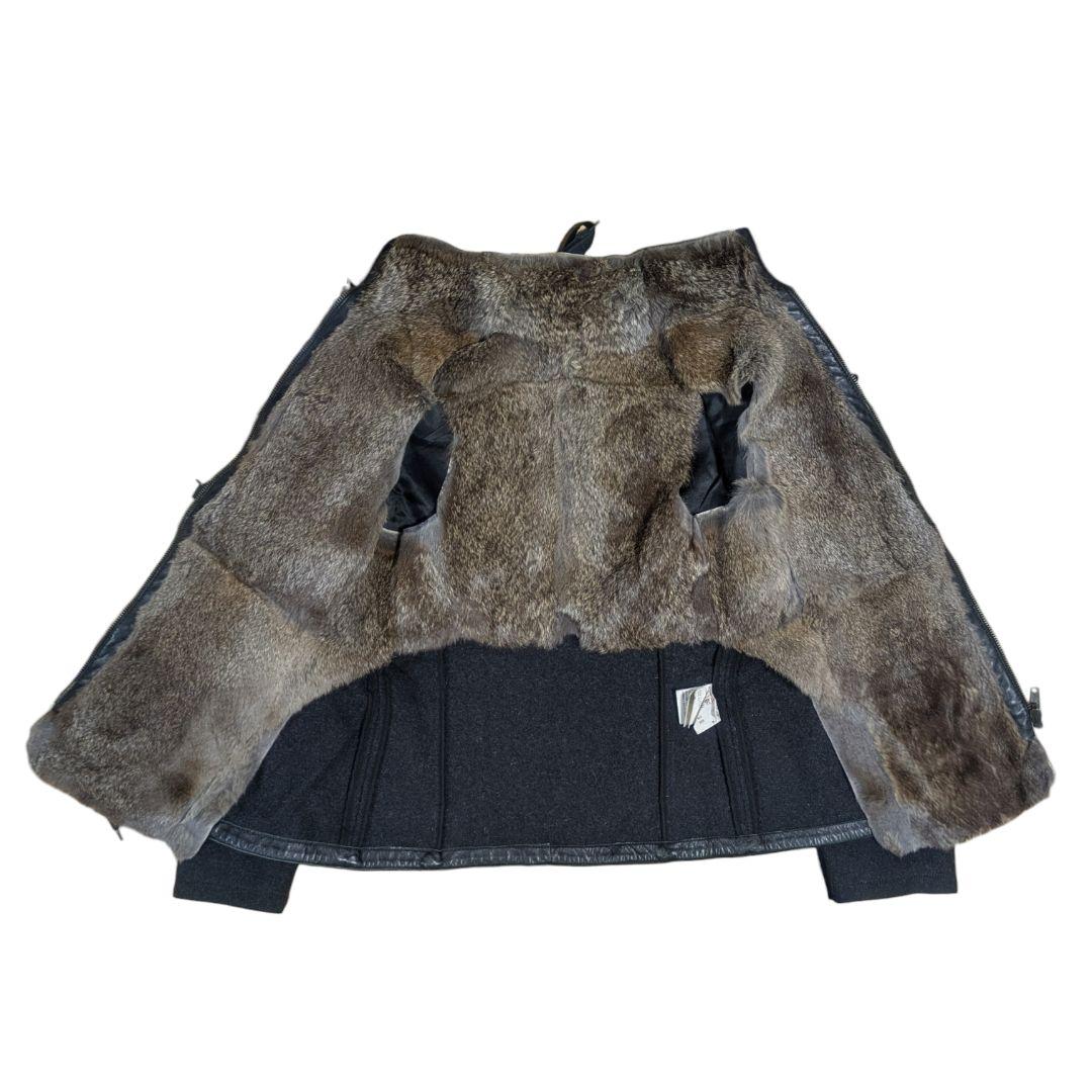 DIRK BIKKEMBERGS 00s ウールジャケット レザーベスト ファー