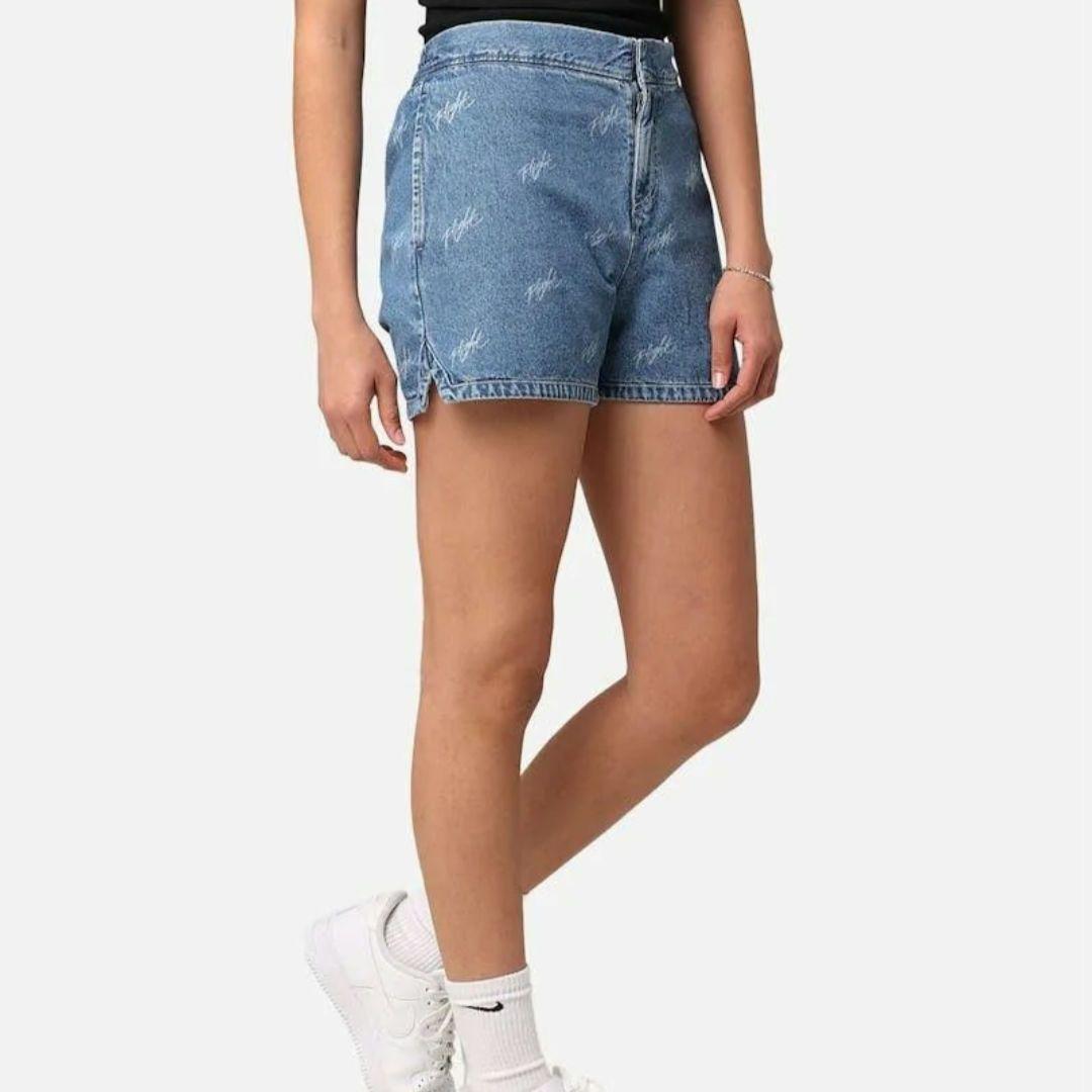 美品 ナイキ ジョーダン ショートパンツ デニム プリント レディース M