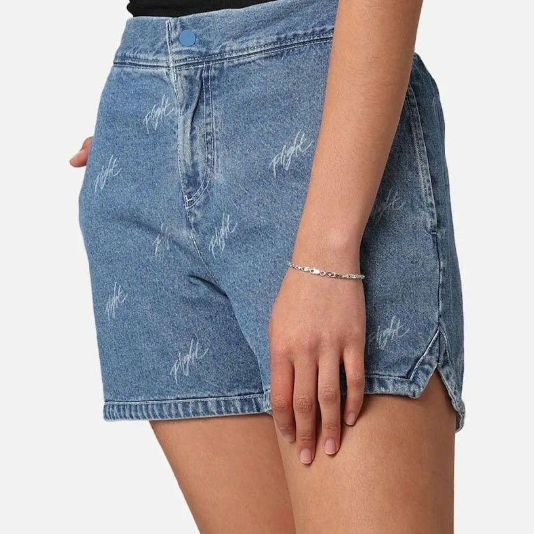 美品 ナイキ ジョーダン ショートパンツ デニム プリント レディース M