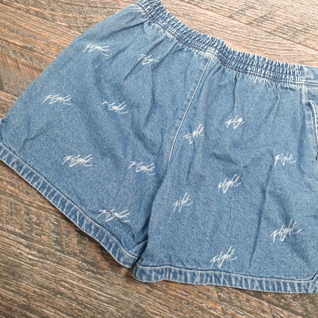 美品 ナイキ ジョーダン ショートパンツ デニム プリント レディース M