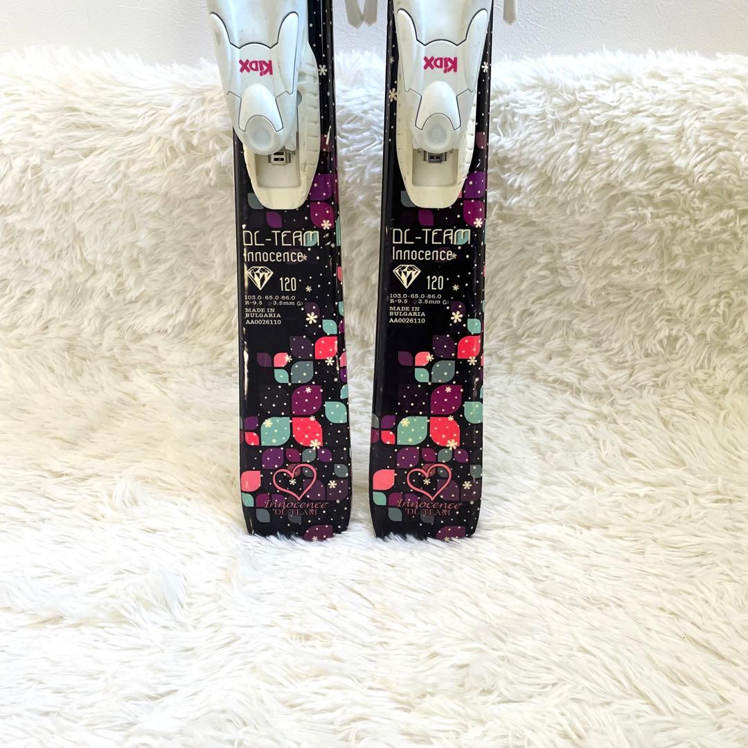 ハート スキー3点セット 120㎝ Innocence DL-TEAM 初心者向
