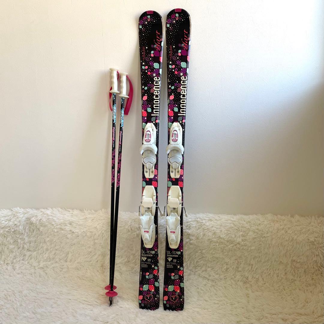 ハート スキー3点セット 120㎝ Innocence DL-TEAM 初心者向