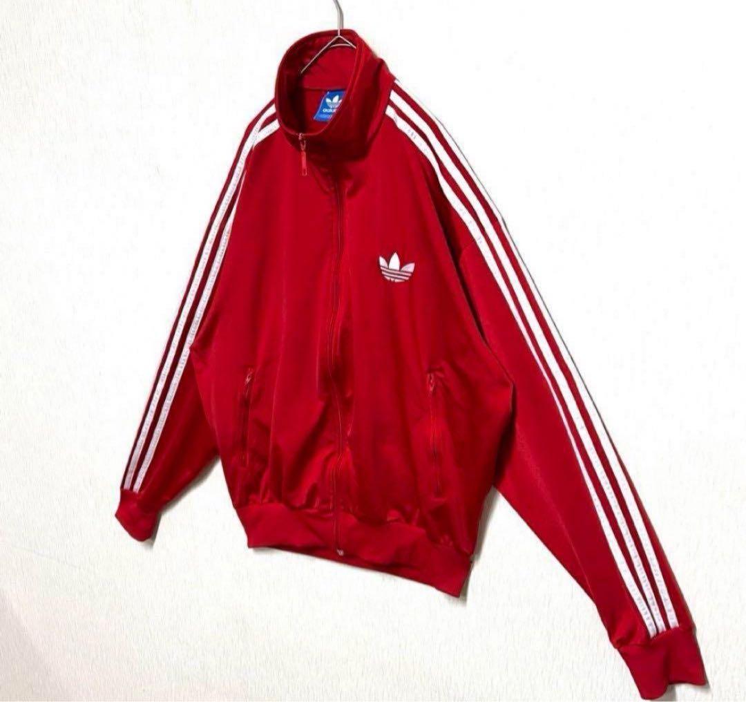 【ビッグサイズ‼️】adidasファイヤーバードトラックジャケット L 赤白 古着