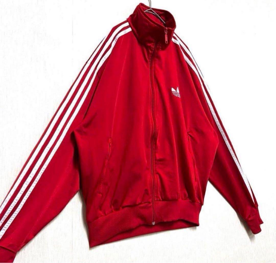 【ビッグサイズ‼️】adidasファイヤーバードトラックジャケット L 赤白 古着