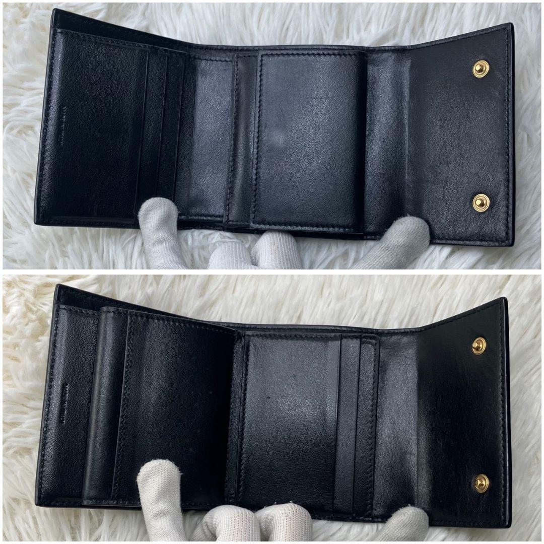 極美品✨️正規品✨セリーヌ スモールトリフォールドウォレット トリオンフ ロゴ