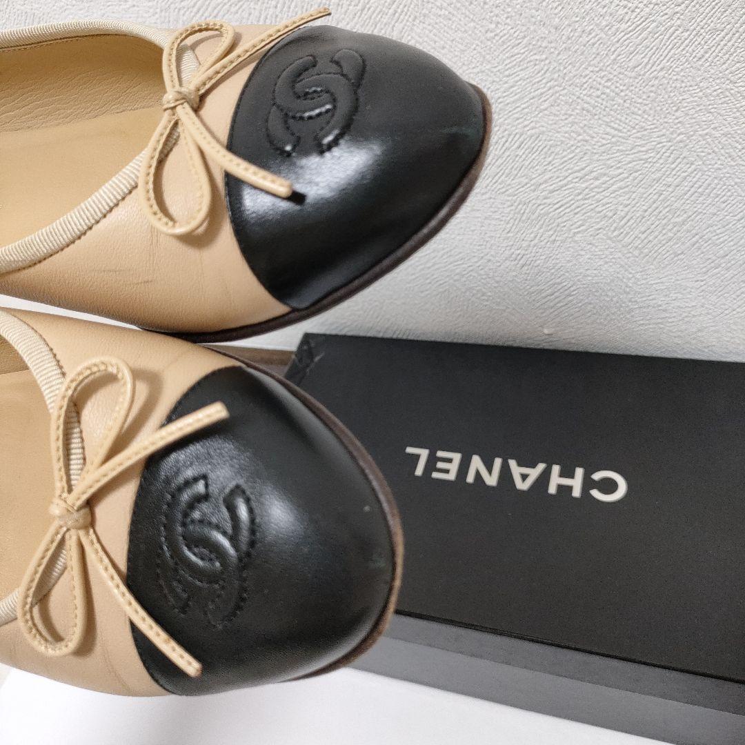 CHANEL　バレーシューズ　ココマーク　シャネル　38c