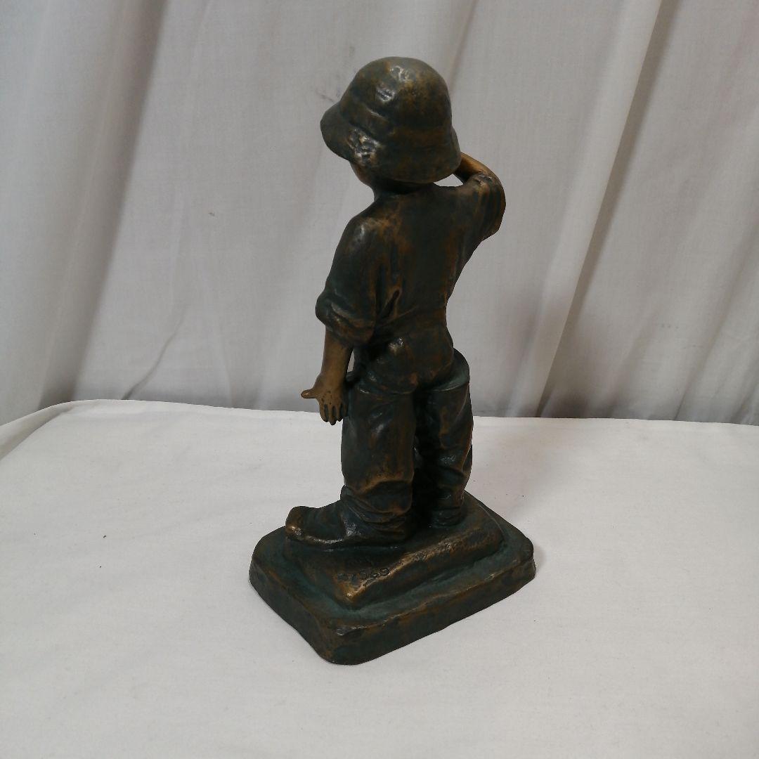 北村西望　将軍の孫　ブロンズ像　共箱一式