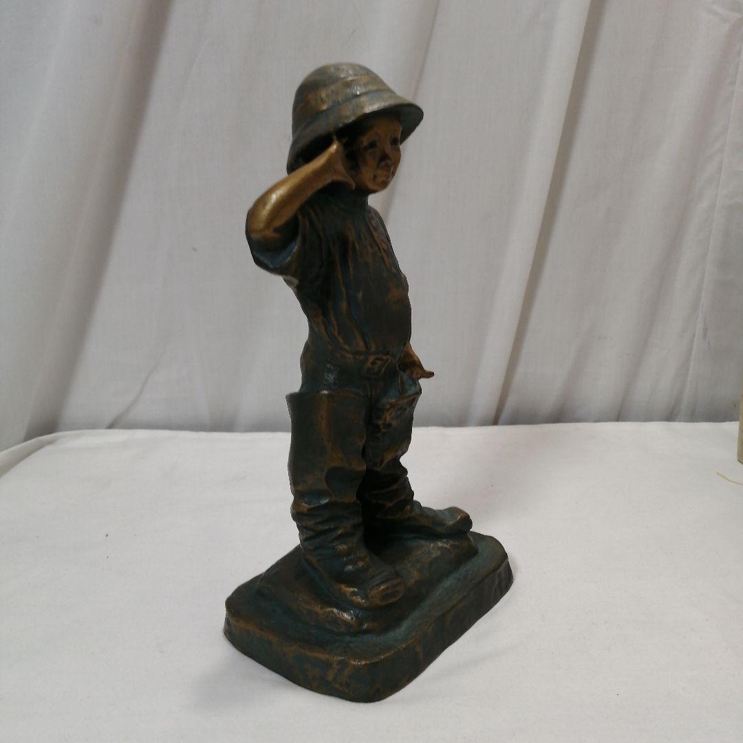 北村西望　将軍の孫　ブロンズ像　共箱一式