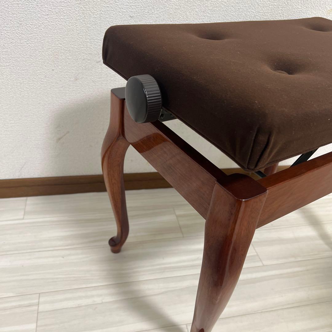 【中古極美品】ヤマハピアノ付属椅子木目猫脚（No50同等品）送料込み