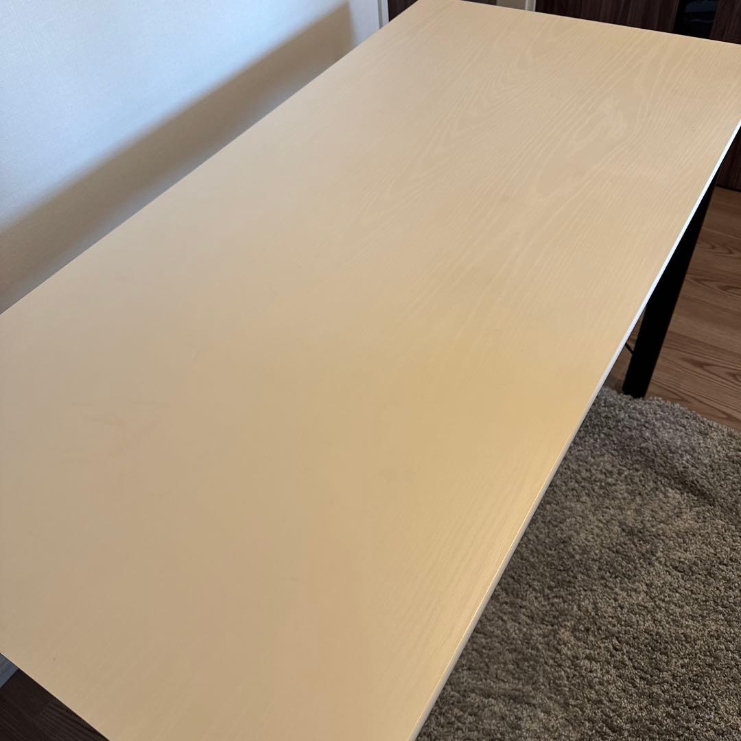 デスクワゴンセット『サーヤ』ホワイト ※ワゴン、ブックスタンドなし