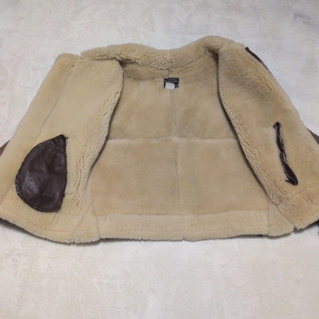 レザー シアリング ミリタリージャケット B3 ムートン アメカジ AVIREX