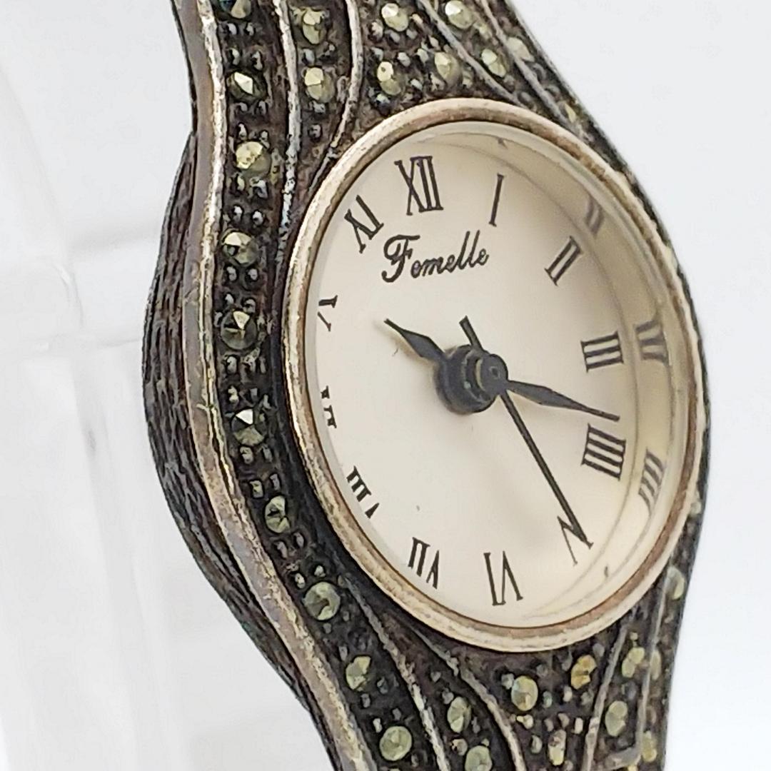 711 送料無料【電池交換済】Femelle★アンティーク調★レディース/腕時計