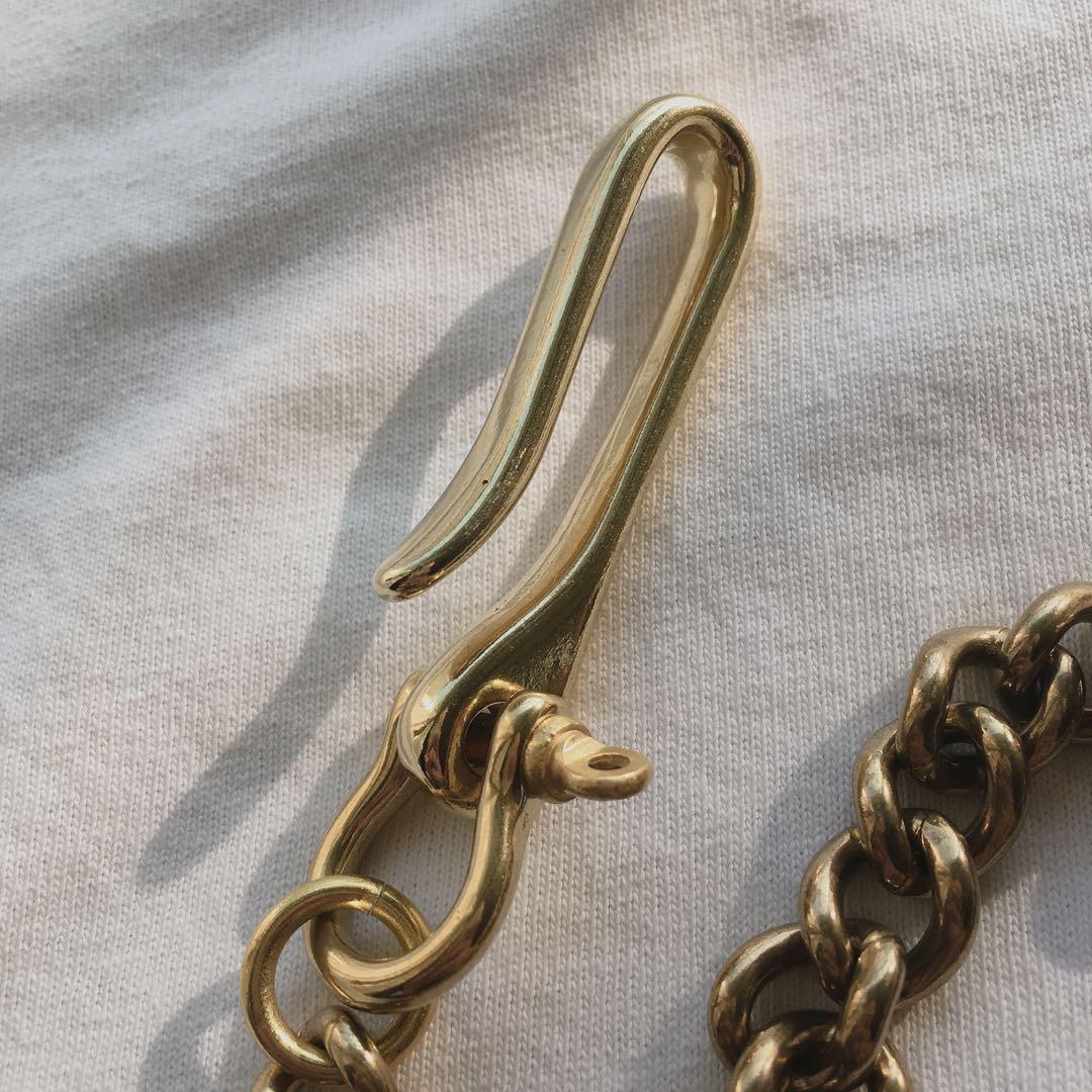 真鍮ナスカンウォレットチェーン×5