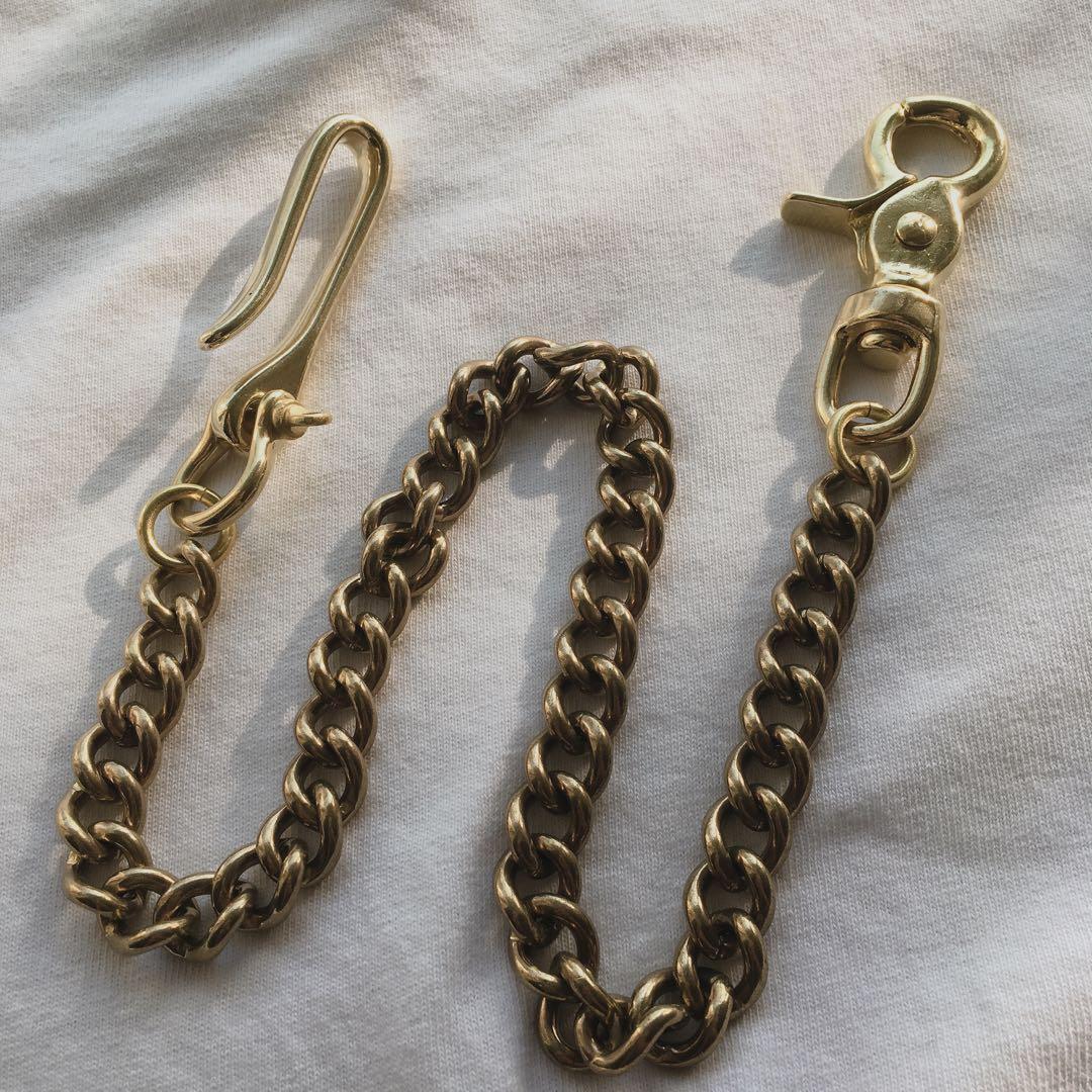 真鍮ナスカンウォレットチェーン×5