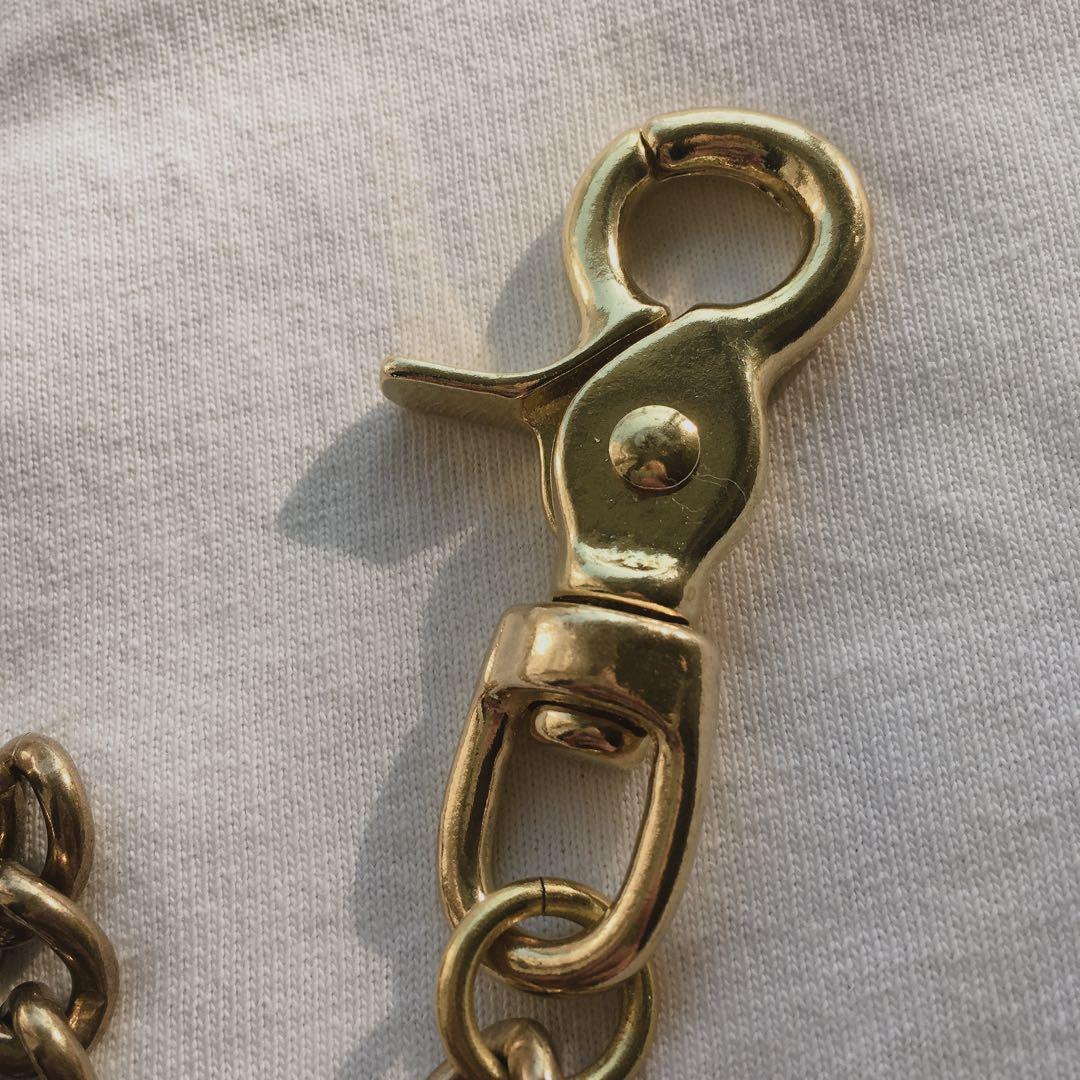 真鍮ナスカンウォレットチェーン×5