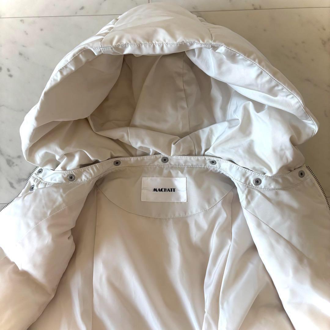 美品　machatt　マチャット　ダウンベスト　アイボリー　白　フリーサイズ