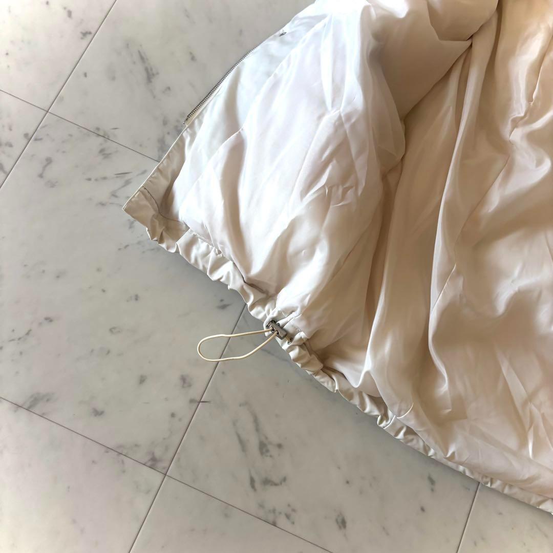 美品　machatt　マチャット　ダウンベスト　アイボリー　白　フリーサイズ