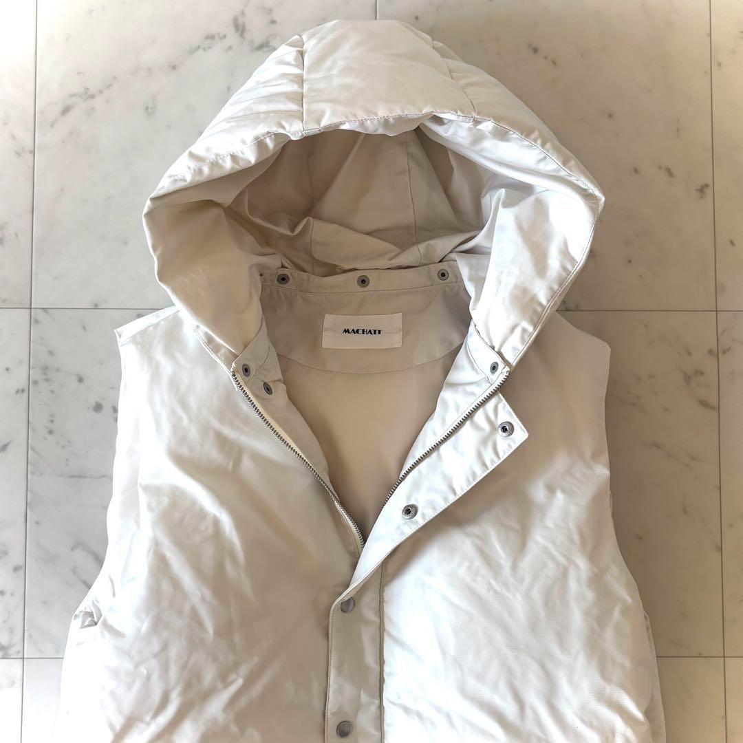 美品　machatt　マチャット　ダウンベスト　アイボリー　白　フリーサイズ