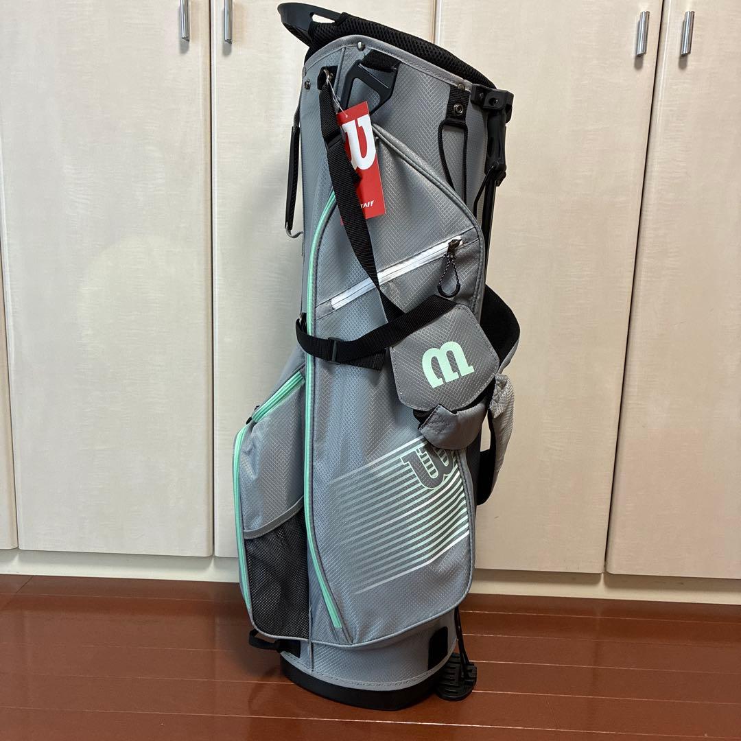Wilson 軽量キャディバッグ グレー/ミント