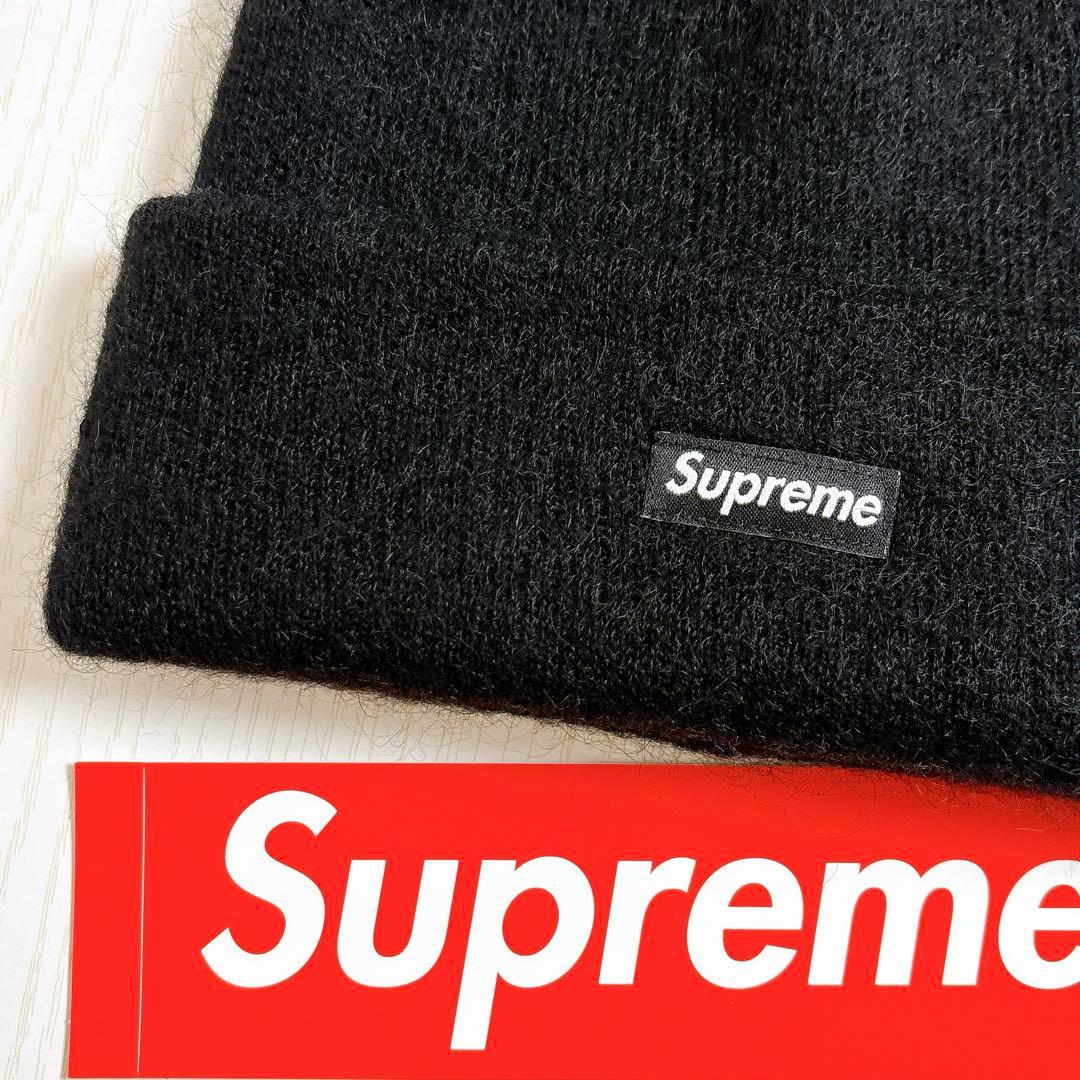 Supreme ニット帽　ビーニー　モヘア　mohair ブラック　黒　野村周平